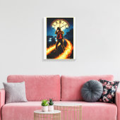 Back to the Future Inspired Retro Movie Poster Art Canvas Afdruk (Insitu (Woonkamer))