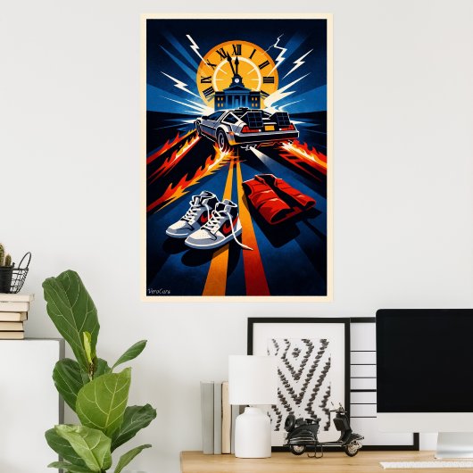 Back to the Future Inspired Symbolic Movie Poster (Thuiskantoor)