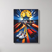Back to the Future Inspired Symbolic Movie Poster Canvas Afdruk (Voorkant)