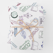 Back to Your School Days Inpakpapier Vel (In situ)