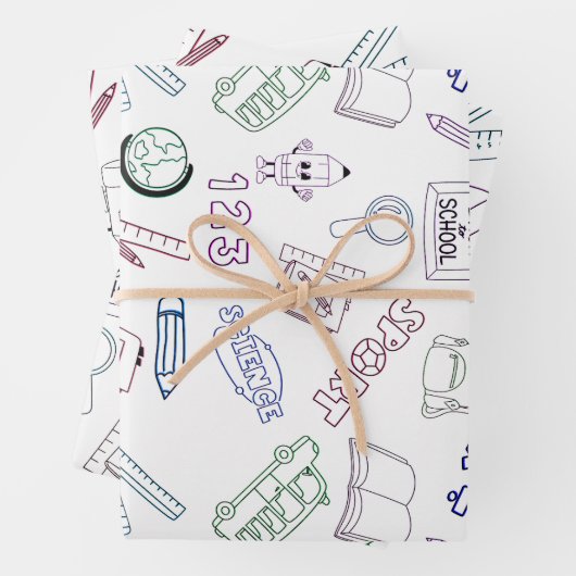 Back to Your School Days Inpakpapier Vel (In situ)