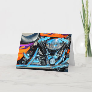 Back-up en running Biker Get Well Kaart