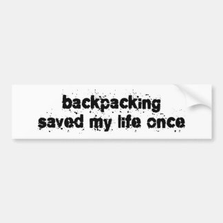 Back-up heeft mijn leven één keer gered bumpersticker