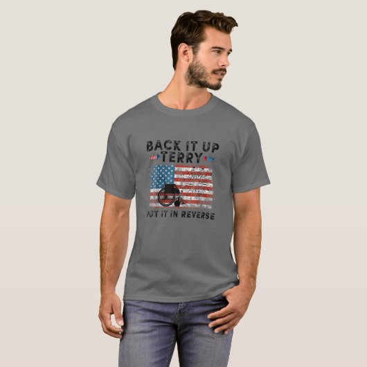 Back-up op term geplaatst in omgekeerde Fireworks T-shirt (Voorkant volledig)