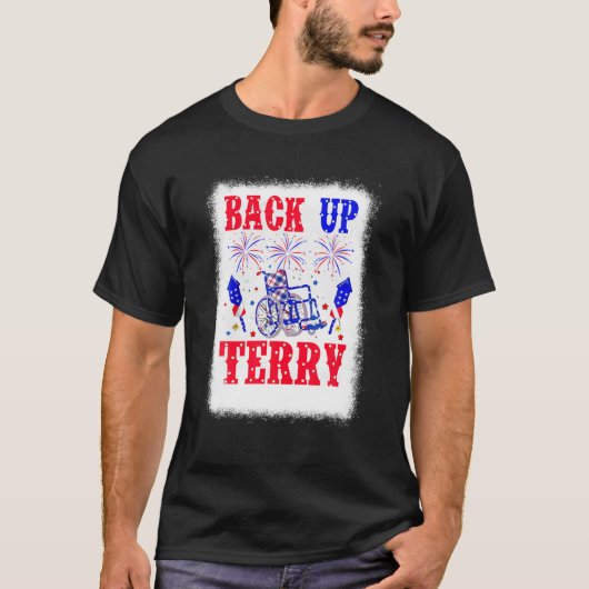 Back-up Terry 4 juli VS vlag T-shirt (Voorkant)