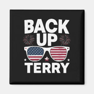 Back-up Terry Funny 4 juli Patriottisch Vuurwerk Magneet