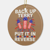 Back-up Terry geplaatst in omgekeerde Fireworks VS Keramisch Ornament (Links)