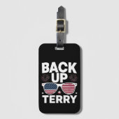 Back Up Terry Grappige 4 juli Patriottisch Vuurwer Bagagelabel (Voorkant (verticaal))