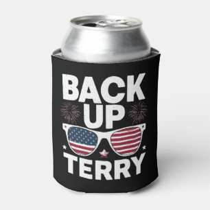 Back Up Terry Grappige 4 juli Patriottisch Vuurwer Blikjeskoeler