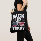 Back-up Terry Grappige 4 juli Patriottisch Vuurwer Tote Bag (Dichtbij)
