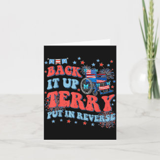 Back Up Terry Put In Reverse Firework 4th Of July Kaart