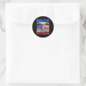 Back Up Terry Put In Reverse Firework Usa 4th Of Ronde Sticker (Tas)