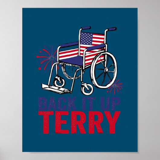 Back Up Terry Put It In Reverse Firework Funny Poster (Voorkant)