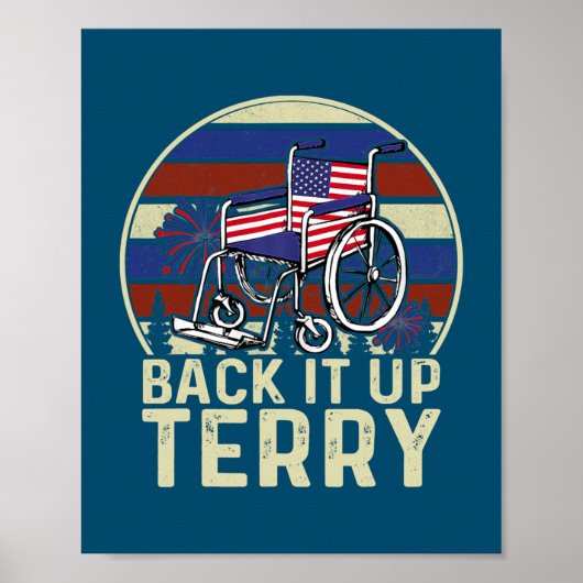 Back Up Terry Put It In Reverse Firework Funny Poster (Voorkant)