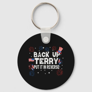Back-up Terry Shirt zet het in omgekeerde grappige Sleutelhanger