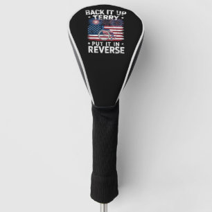 Back-up Terry Zet hem in zijn achteruit Vuurwerk G Golfheadcover