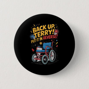 Back-up Terry zet hem om in omgekeerde grappigheid Ronde Button 5,7 Cm