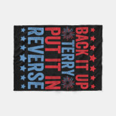 Back-up Terry zet hem om in omgekeerde vuurwerk op Fleece Deken (Voorkant (Horizontaal))