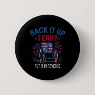 Back-up Terry zet hem om in omgekeerde vuurwerk op Ronde Button 5,7 Cm
