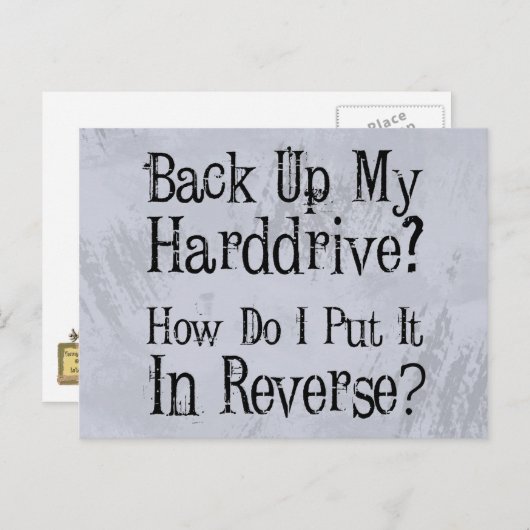 Back-upHumor Briefkaart (Voorkant / Achterkant)