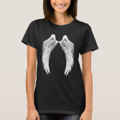 Back White Angel Wings T-shirt (Voorkant)