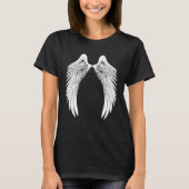 Back White Angel Wings T-shirt (Voorkant)