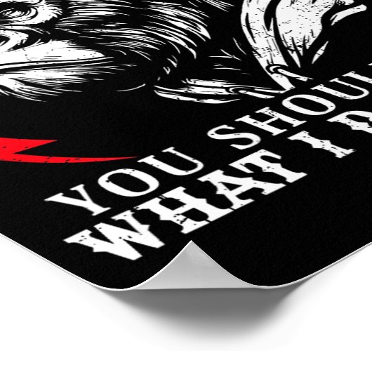 (back) You Think I’m Sarcastic You Should Hear Fun Poster (Hoek)