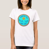 BACK, ZAND, EN ZON! FABULOUS FUN SUNNY ARTIJ T-SHIRT (Voorkant)