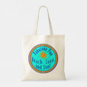 BACK, ZAND, EN ZON! FABULOUS FUN SUNNY ARTIJ TOTE BAG (Achterkant)