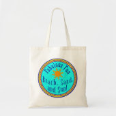 BACK, ZAND, EN ZON! FABULOUS FUN SUNNY ARTIJ TOTE BAG (Voorkant)