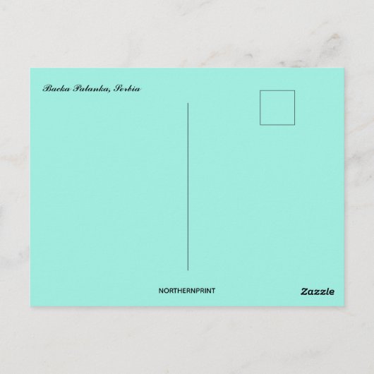 Backa Palanka Serbia Briefkaart (Achterkant)
