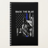 backblue thin blue line flag k-9 german shepherd planner (Voorkant)
