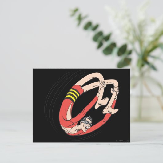 Backboardwiel met kunststof Man Briefkaart (Staand voorkant)