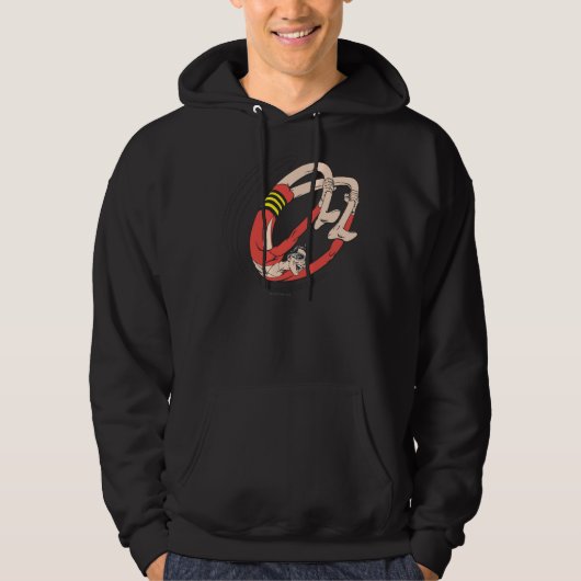 Backboardwiel met kunststof Man Hoodie (Voorkant)
