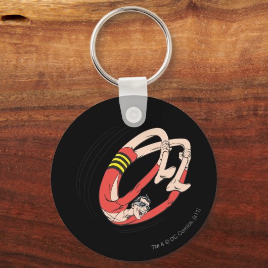 Backboardwiel met kunststof Man Sleutelhanger (Voorkant)