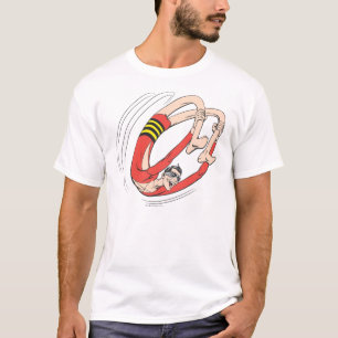 Backboardwiel met kunststof Man T-shirt