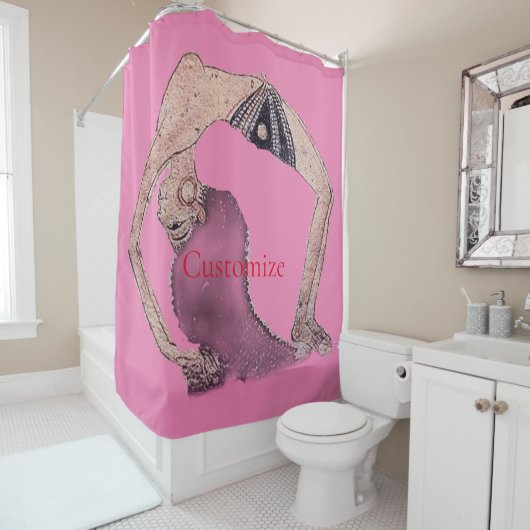  Backboend Yoga Pose Thunder_Cove Douchegordijn (In situ)