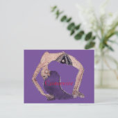 Backboend Yoga Pose Thunder_Cove Feestdagenkaart (Staand voorkant)