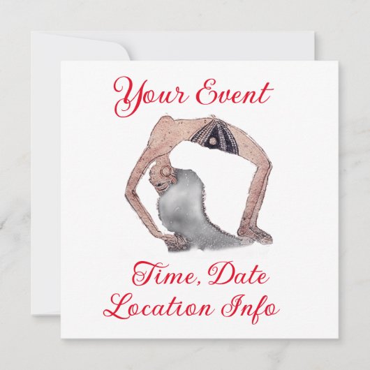  Backboend Yoga Pose Thunder_Cove Kaart (Voorkant)