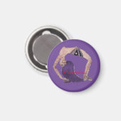  Backboend Yoga Pose Thunder_Cove Magneet (Voorkant / Achterkant)