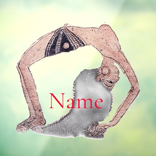  Backboend Yoga Pose Thunder_Cove Raamsticker (Vel 3)