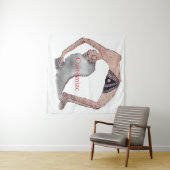 Backboend Yoga Pose Thunder_Cove Wandkleed (In Situ (horizontaal))