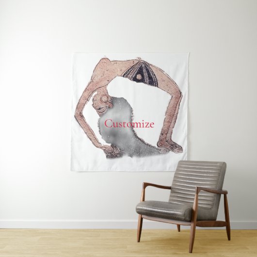  Backboend Yoga Pose Thunder_Cove Wandkleed (In situ)