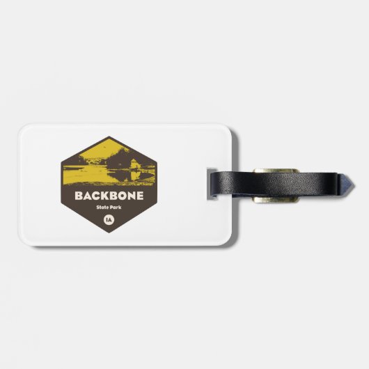 Backbone State Park Iowa Bagagelabel (Achterkant horizontaal)
