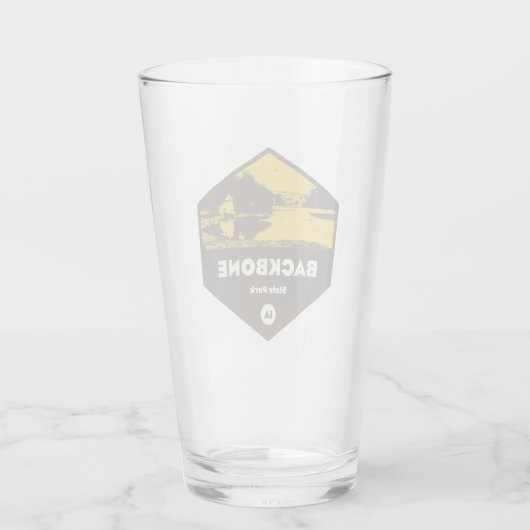 Backbone State Park Iowa Glas (Achterkant)