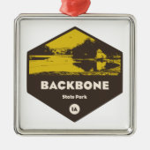 Backbone State Park Iowa Metalen Ornament (Voorkant)