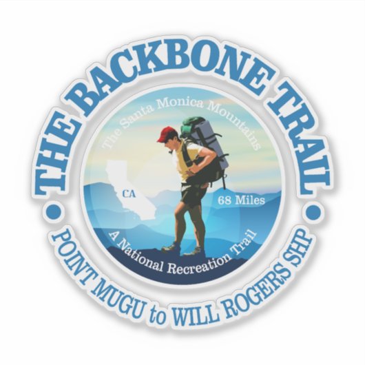 Backbone Trail (C) Sticker (Voorkant)