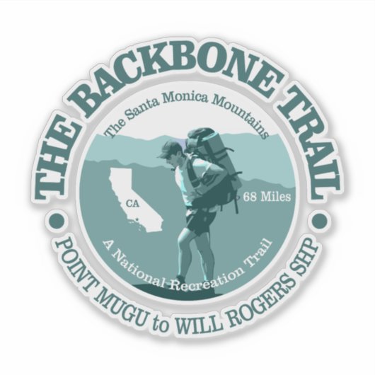 Backbone Trail (T) Sticker (Voorkant)