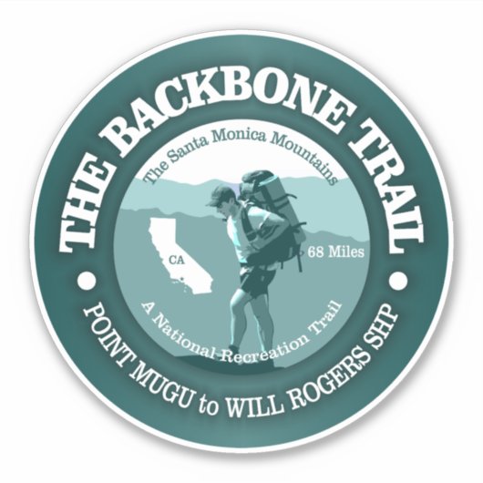 Backbone Trail (T) Sticker (Voorkant)