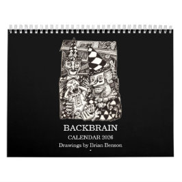 Backbrain-agenda 2026 (dubbele pagina) kalender
